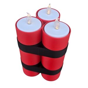 Red LED Flameless Dude Candles